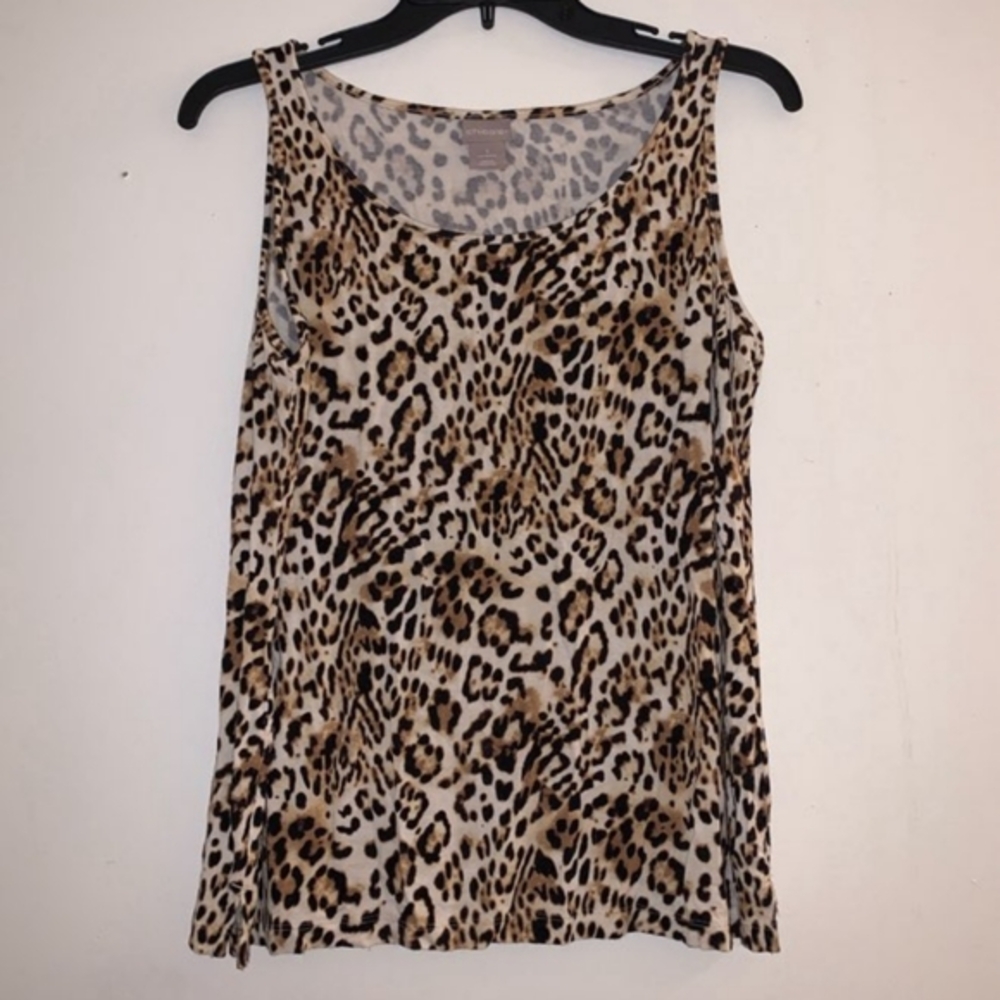 🐦Chico's sz 1 (med) Animal Print Top